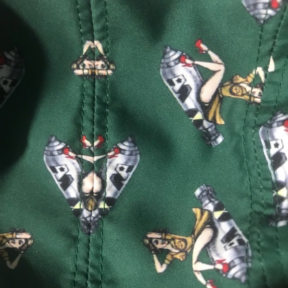 Bombshell Babe Green & Brown Snapback Hat / Cap - Picture 4 of 4